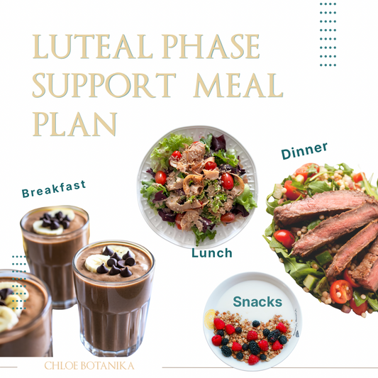 Luteal Phase Meal Plan for Hormone & Blood Sugar Balance